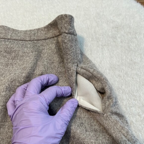 Banana Republic Womens Beige Wool Blend Pocket A Line Skater Skirt Career Size 2 - Picture 4 of 8